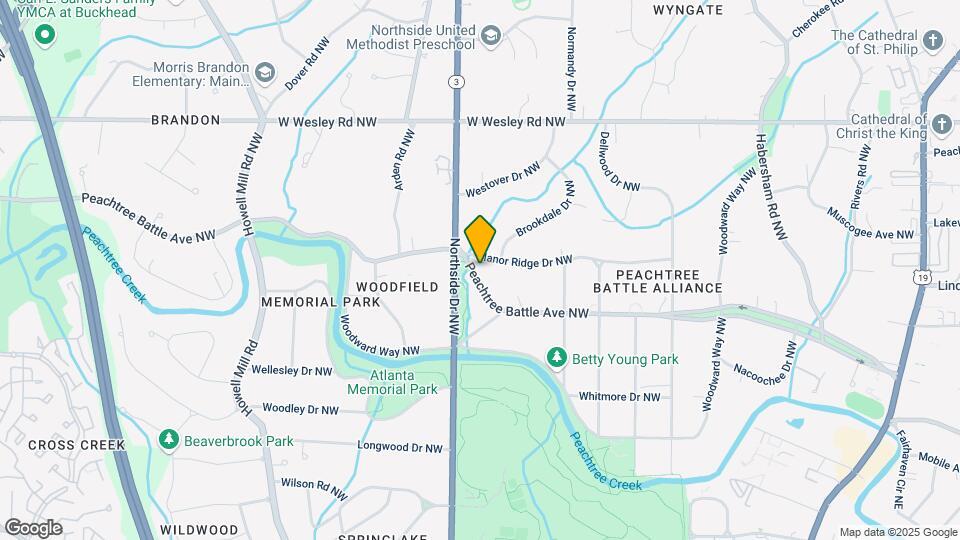 575 Peachtree Battle Ave NW Map and Location Details