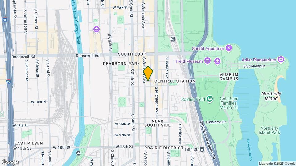 1345 S Wabash Ave, Unit 703 Map and Location Details