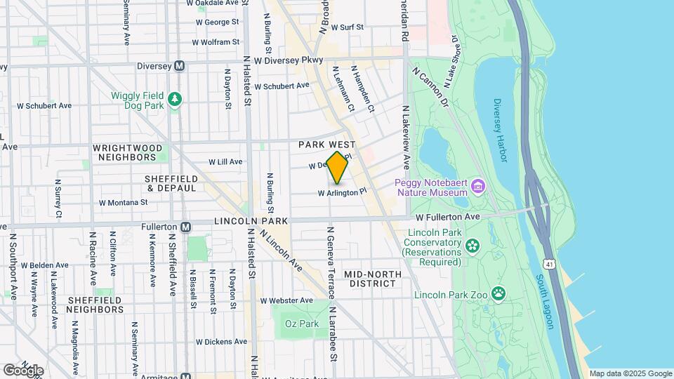 556 W Arlington Pl Map and Location Details