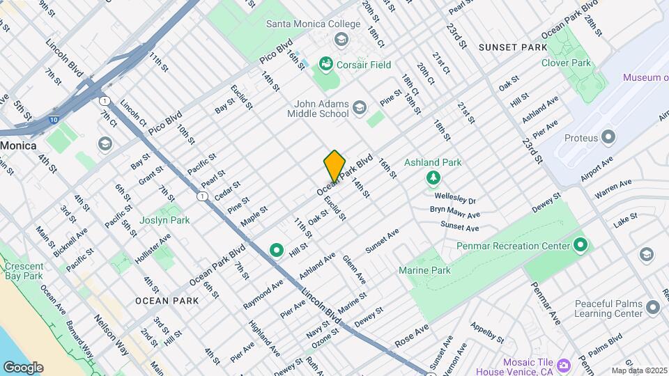 1322 Ocean Park Blvd, Unit 1/2 Map and Location Details