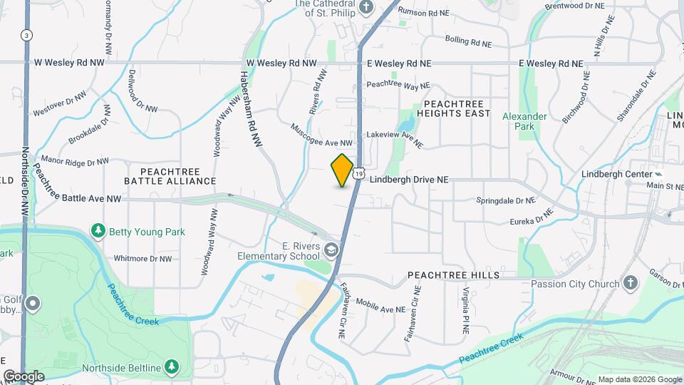 2460 Peachtree Rd Map and Location Details