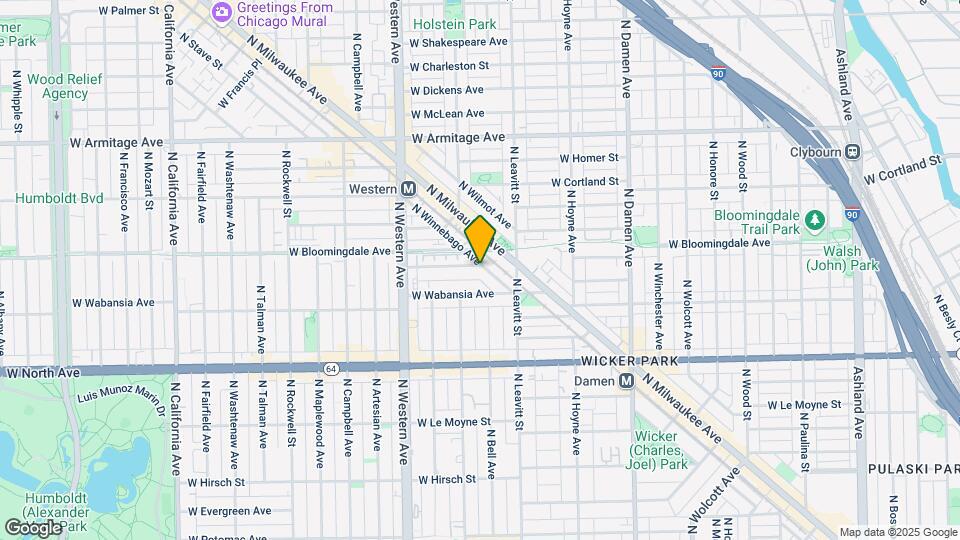 1742 N Winnebago Ave, Unit B Map and Location Details