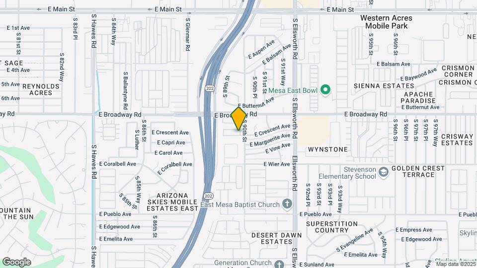 8952 E Crescent Ave Map and Location Details