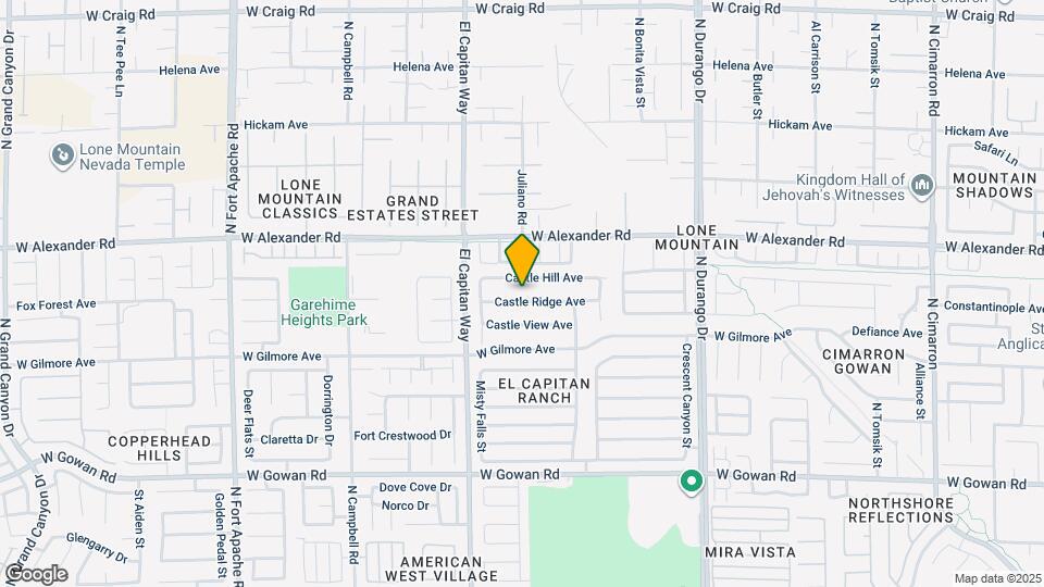 8732 Castle Ridge Ave Map and Location Details