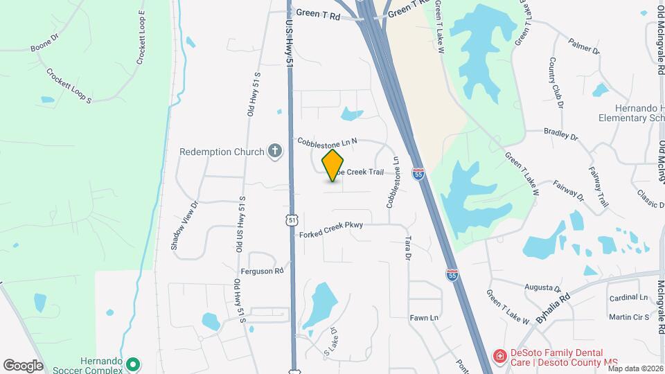 160 Shady Ln Cove Mapa y Detalles de la Ubicación