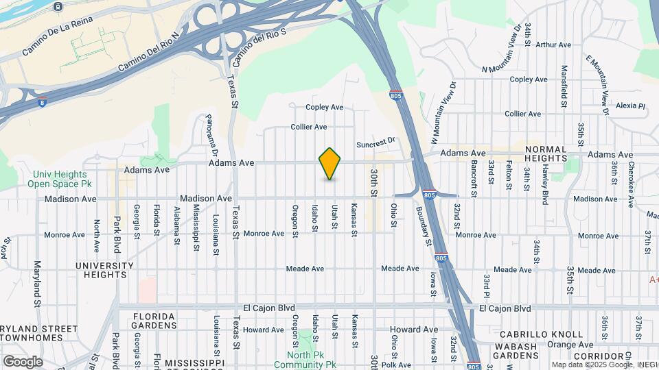 4636 Utah St Map and Location Details