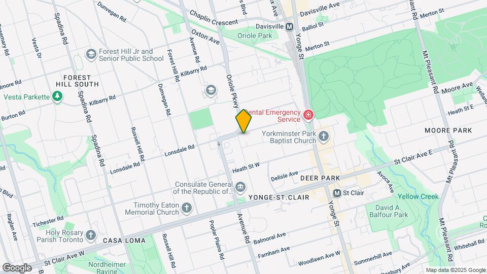 99 Lonsdale Rd Map and Location Details