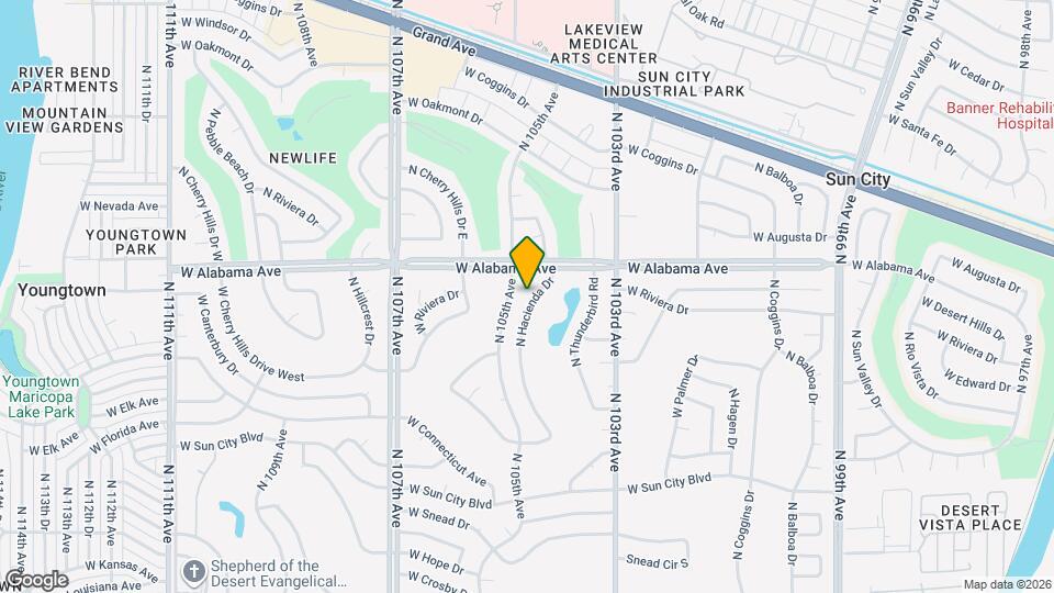 12020 N Hacienda Dr Map and Location Details