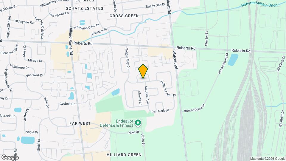 5104 Hilliard Green Dr Mapa y Detalles de la Ubicación