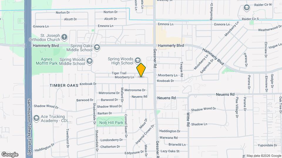 10233 Moorberry Ln Map and Location Details