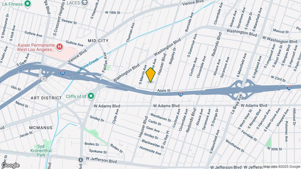 2410 Carmona Ave Map and Location Details