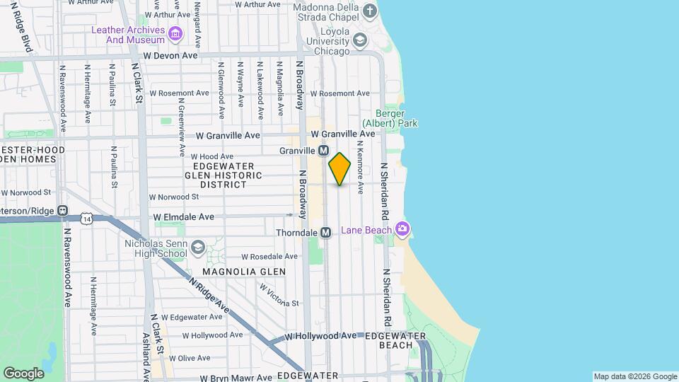 6037 N Winthrop Ave Map and Location Details