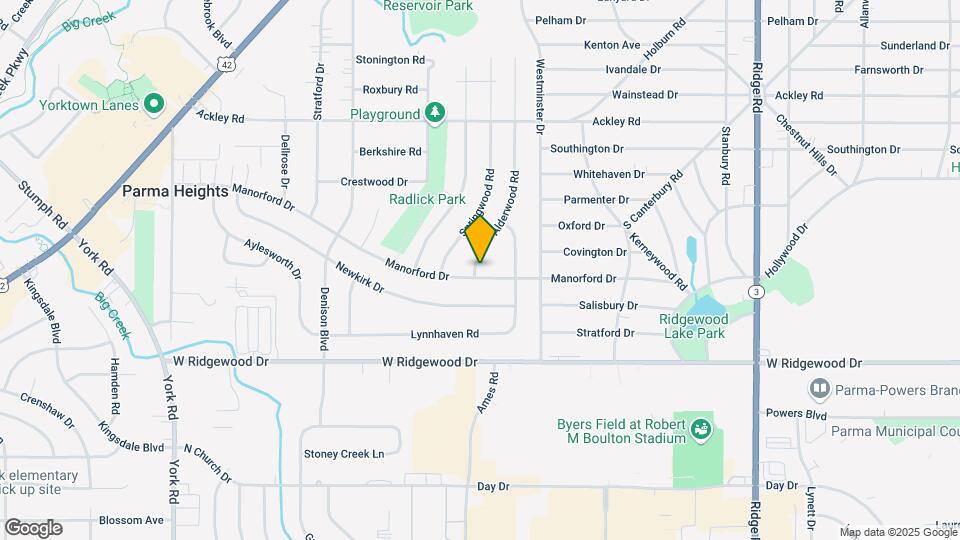 8868 Manorford Dr Map and Location Details