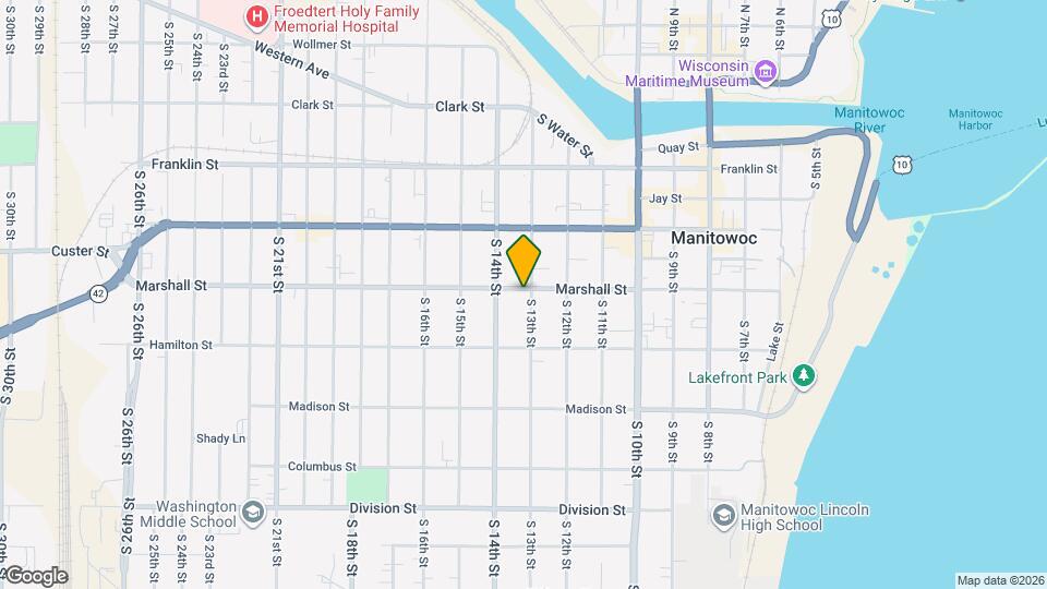 1301 Marshall St Map and Location Details