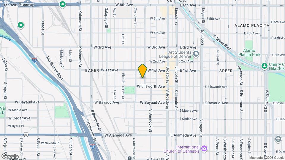 212 W Irvington Pl Map and Location Details
