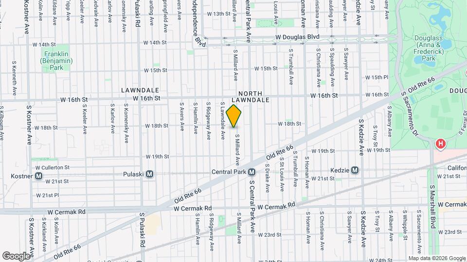 1812 S Millard Ave Map and Location Details