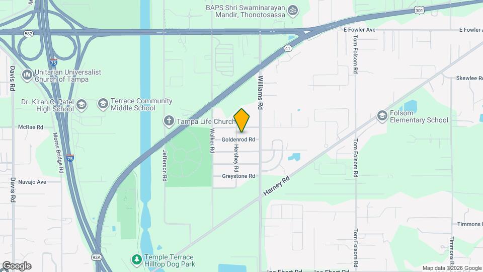 9406 Goldenrod Rd Map and Location Details