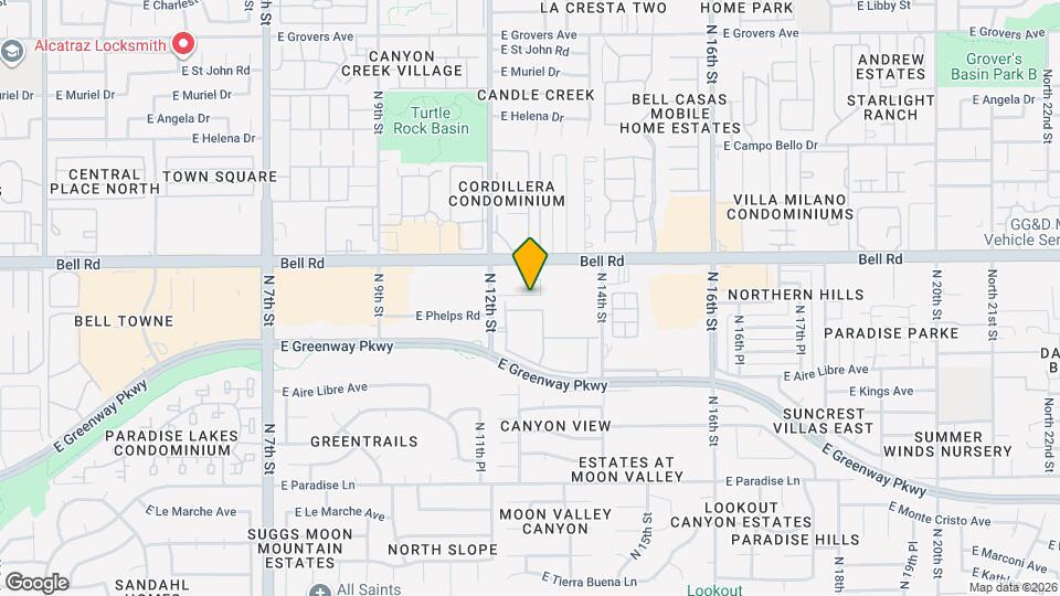 16875 N 12th St Map and Location Details
