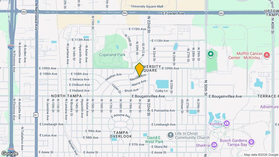 1911 Meridel Ave, Unit 1911 Studio Mapa y Detalles de la Ubicación