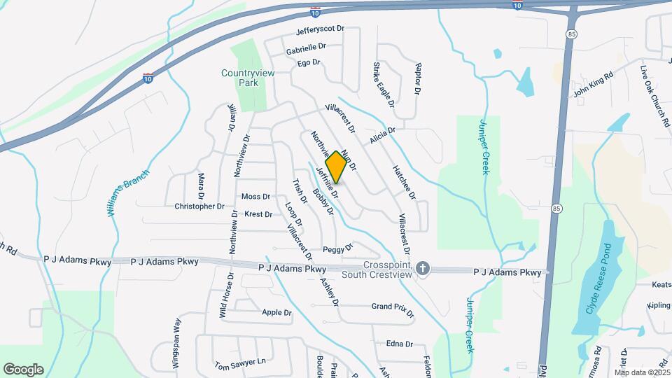 1324 Jeffrine Dr Map and Location Details