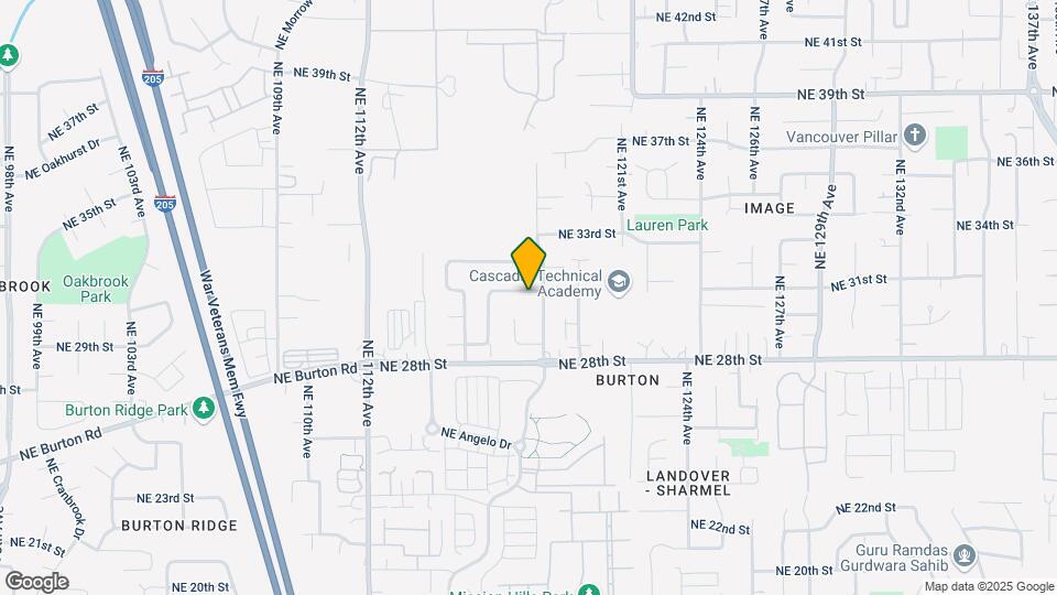 11715 NE 31st St Map and Location Details
