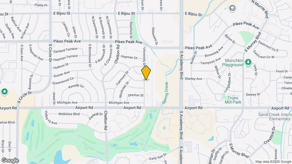 203 University Dr Mapa y Detalles de la Ubicación