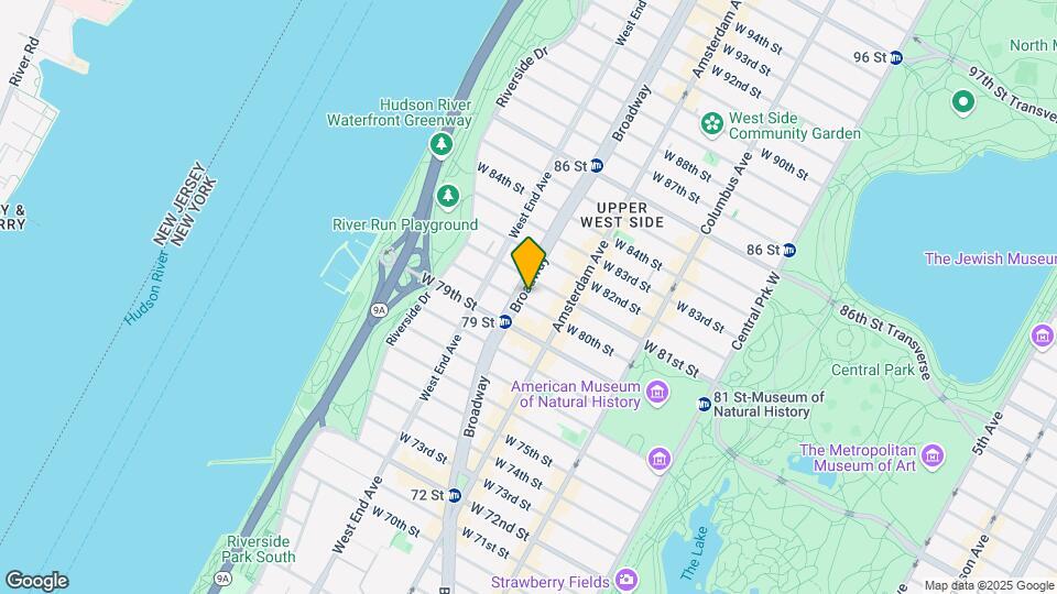 225 W 80th St Mapa y Detalles de la Ubicación