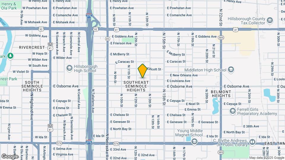 1210 E Louisiana Ave Map and Location Details