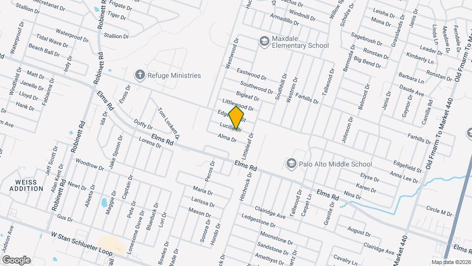 2608 Lucille Dr Map and Location Details