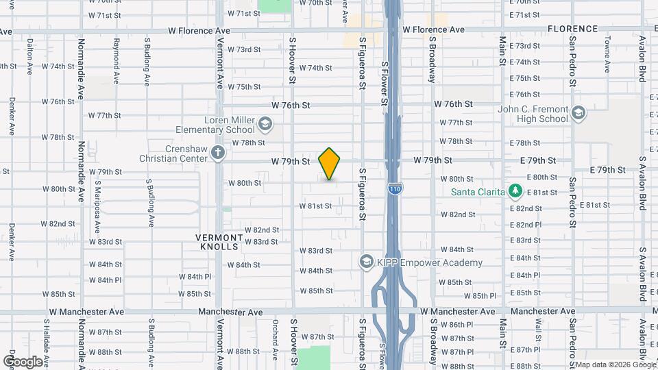 620 W 80th St Map and Location Details