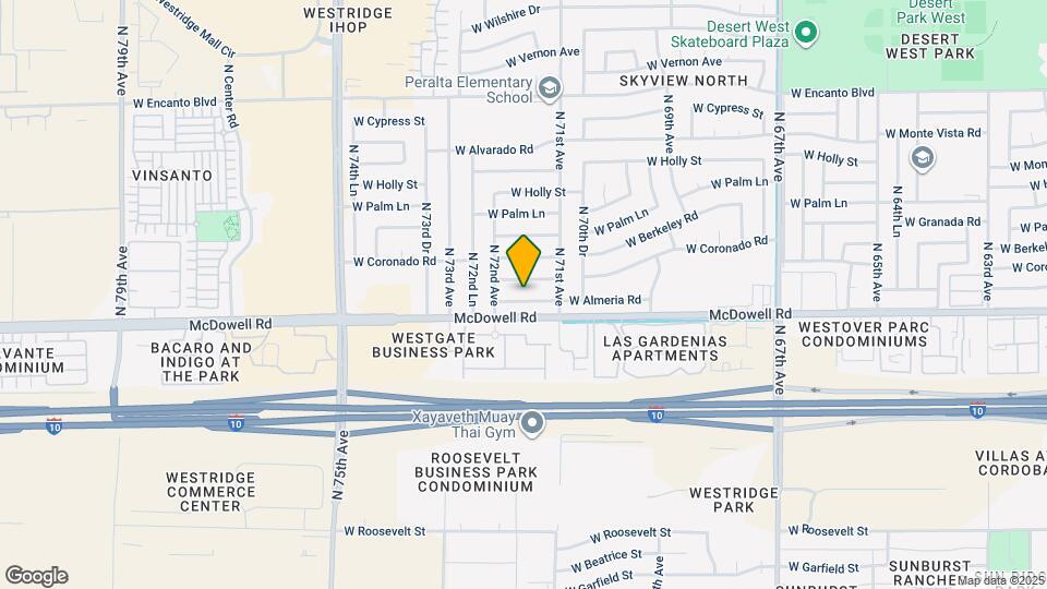 7132 W Almeria Rd Map and Location Details