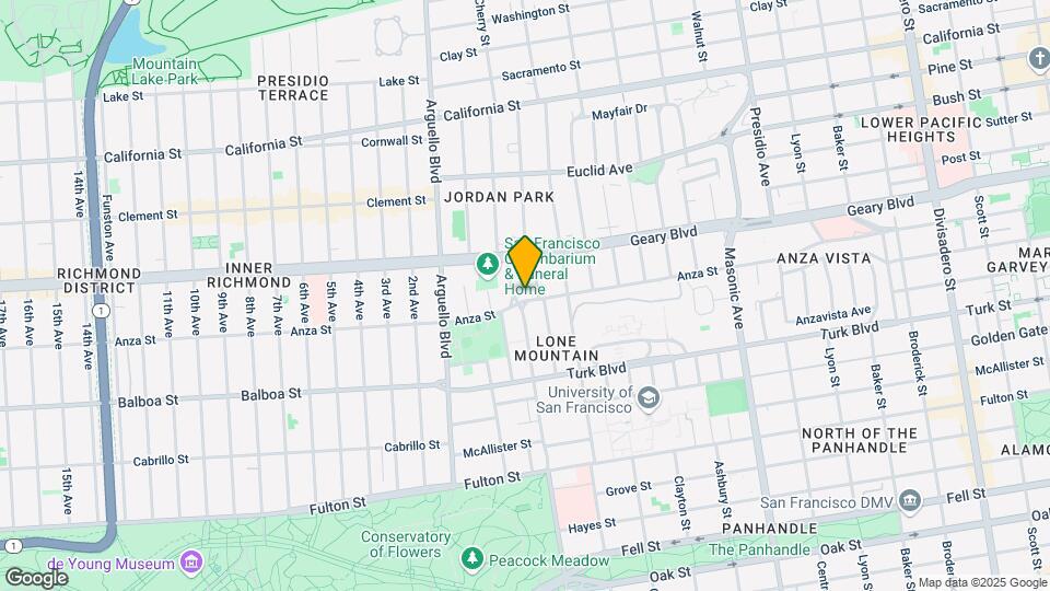 828 Anza St Map and Location Details