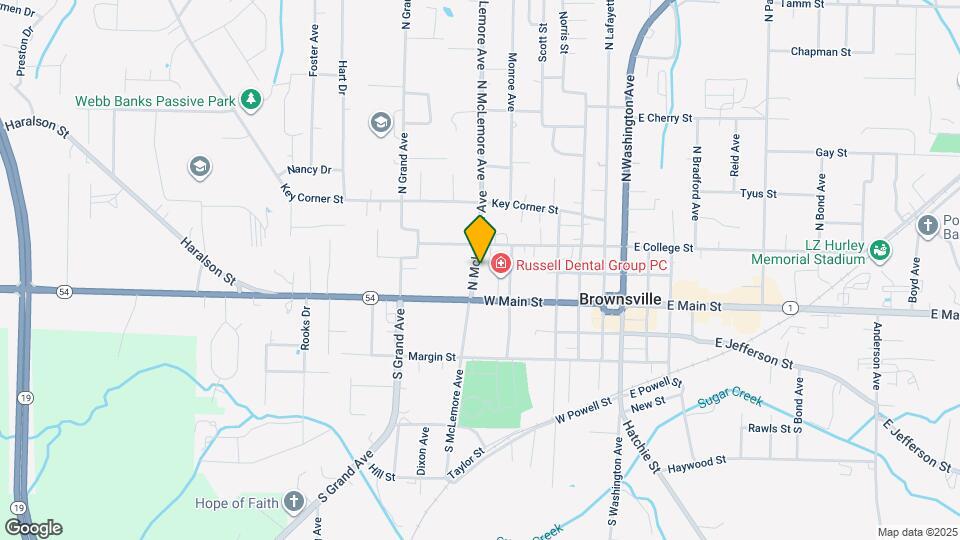 108 N McLemore Ave Map and Location Details