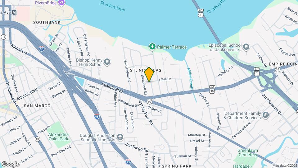 1406 San Mateo Ave Map and Location Details