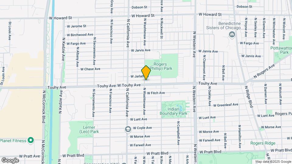 2654 W Touhy Ave Map and Location Details
