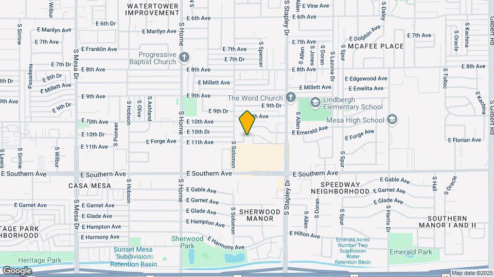 1051 S Miller St Map and Location Details