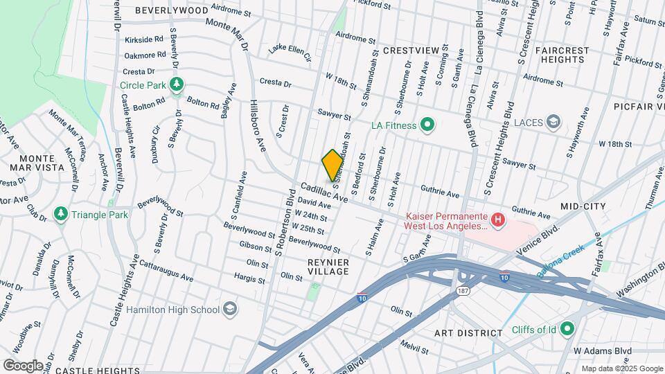 2033 S Shenandoah St Map and Location Details