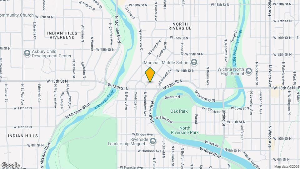 1406 Woodrow Ave Map and Location Details