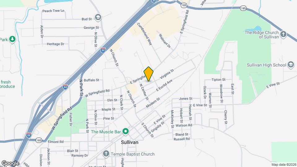 153 Virginia St Map and Location Details