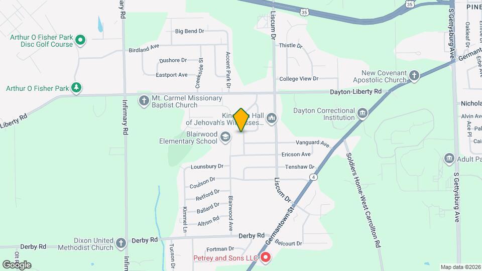 1101 Rossiter Dr Map and Location Details