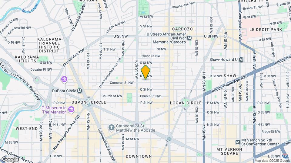 1517 Corcoran St NW Map and Location Details