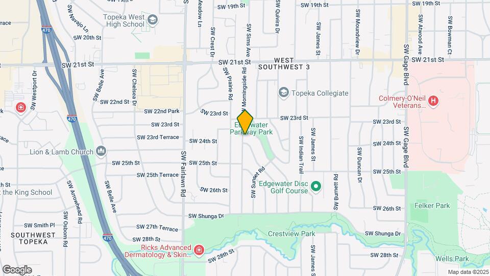 2316 SW Morningside Rd Map and Location Details