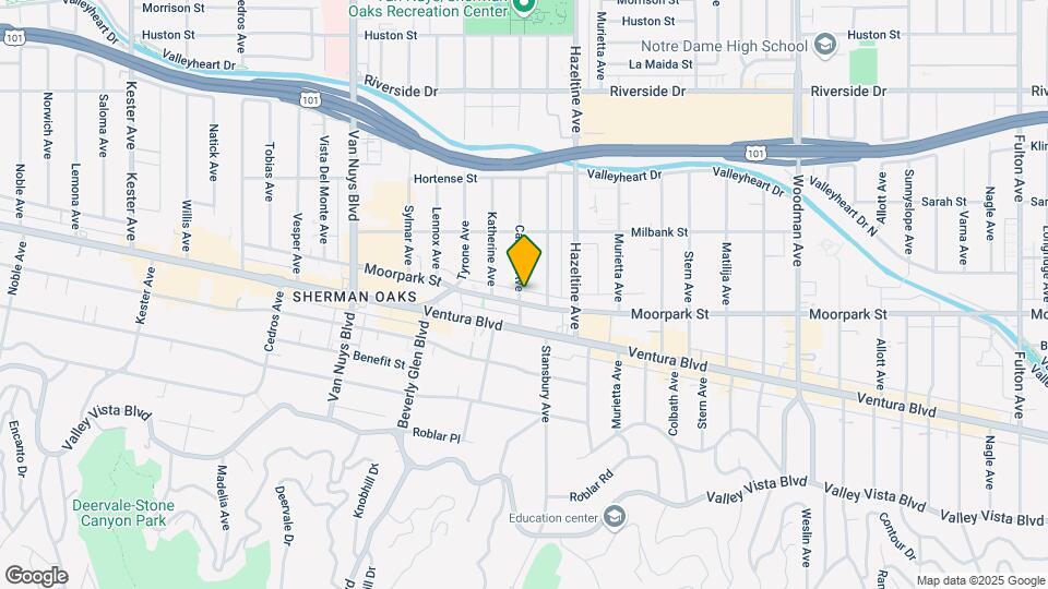14157 Moorpark St Map and Location Details
