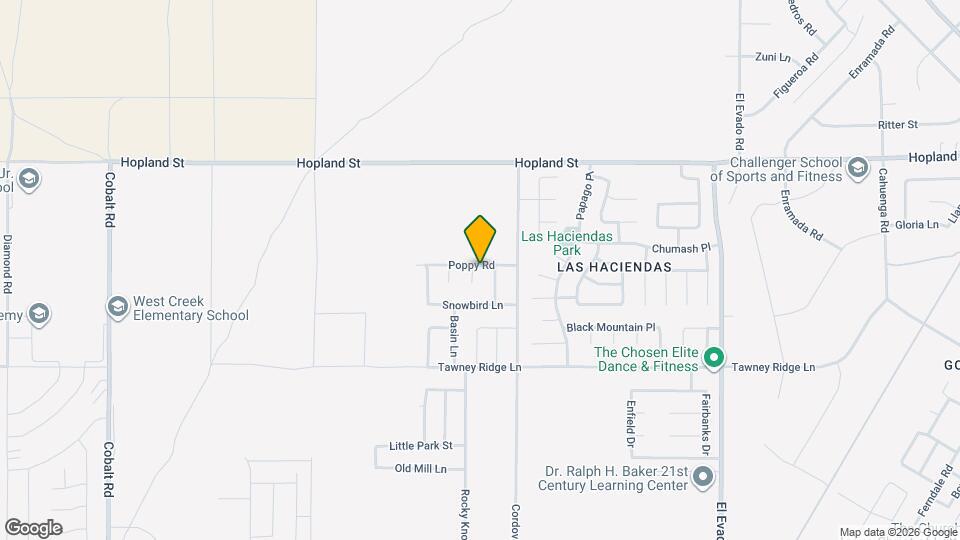 15895 Green Acres Ct Mapa y Detalles de la Ubicación