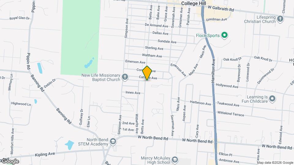 6426 Betts Ave Map and Location Details