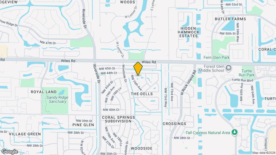 7520 NW 44th Ct Map and Location Details