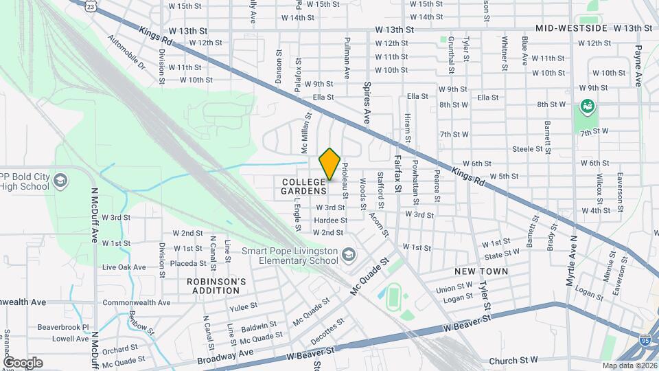 1922 W 5th St Mapa y Detalles de la Ubicación