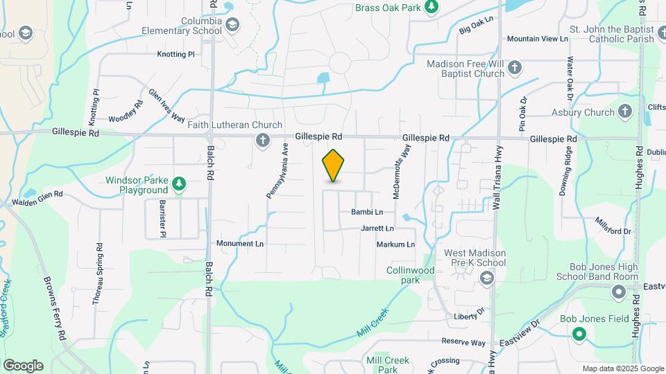 124 Clover Ridge Dr Map and Location Details