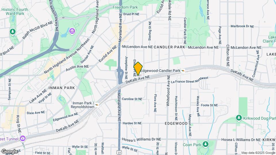 1258 DeKalb Ave NE Map and Location Details