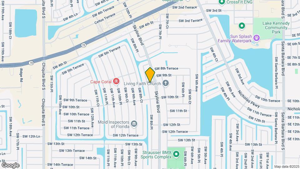 915 SW 8th Pl Map and Location Details